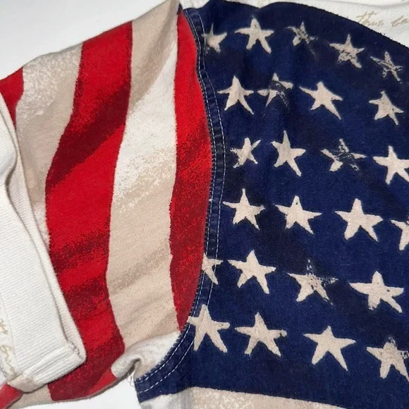 Royale Air American Flag Polo Men’s Large All Over Print T-Shirt Star Spangled - Picture 7 of 8